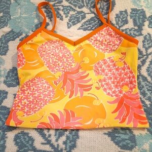 Lilly Pulitzer Orange and pink  Crop Top